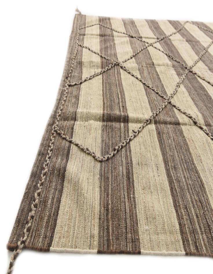 Detail image of 7' 8 x 10' 8  Hand Woven Kilim Modern Wool Rug