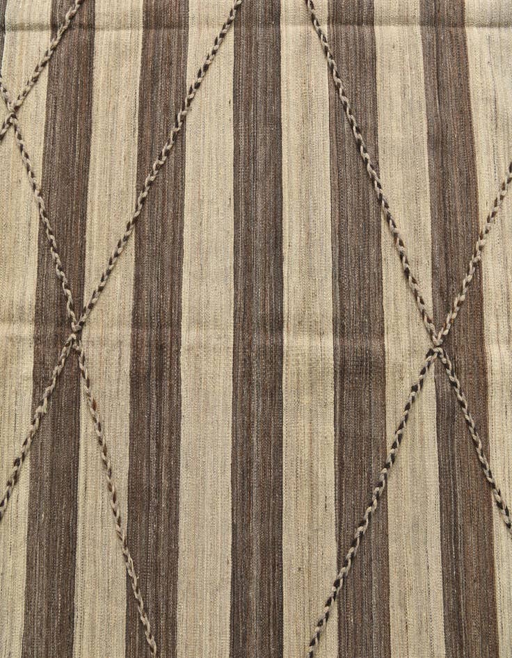 Detail image of 7' 8 x 10' 8  Hand Woven Kilim Modern Wool Rug