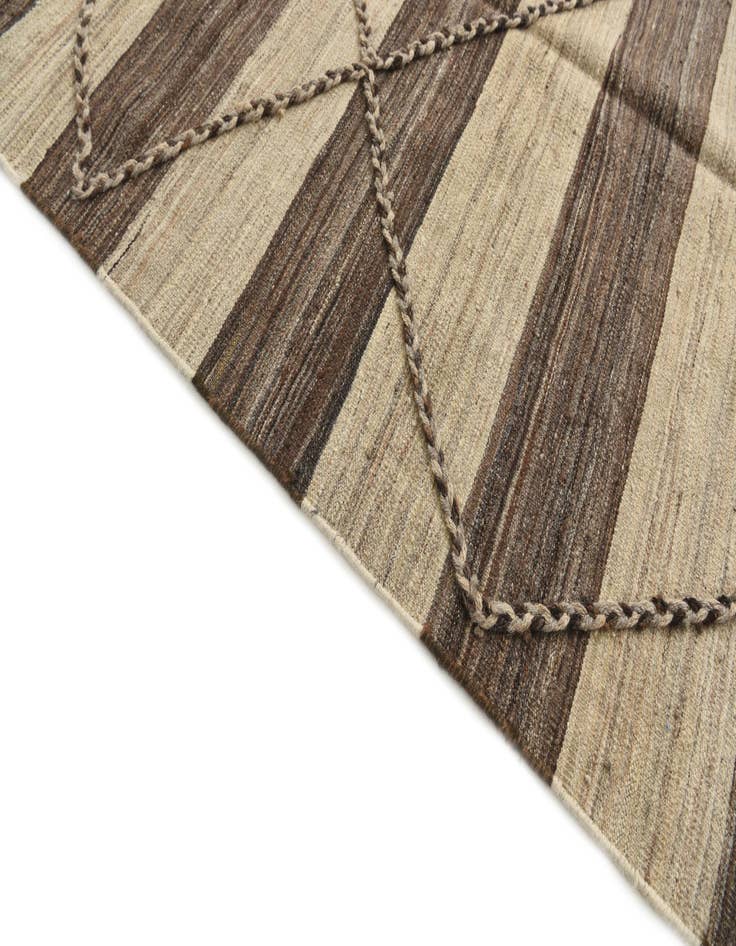 Detail image of 7' 8 x 10' 8  Hand Woven Kilim Modern Wool Rug