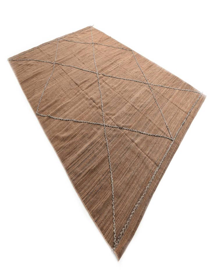 Detail image of 9' 5 x 13' 1  Hand Woven Kilim Modern Wool Rug