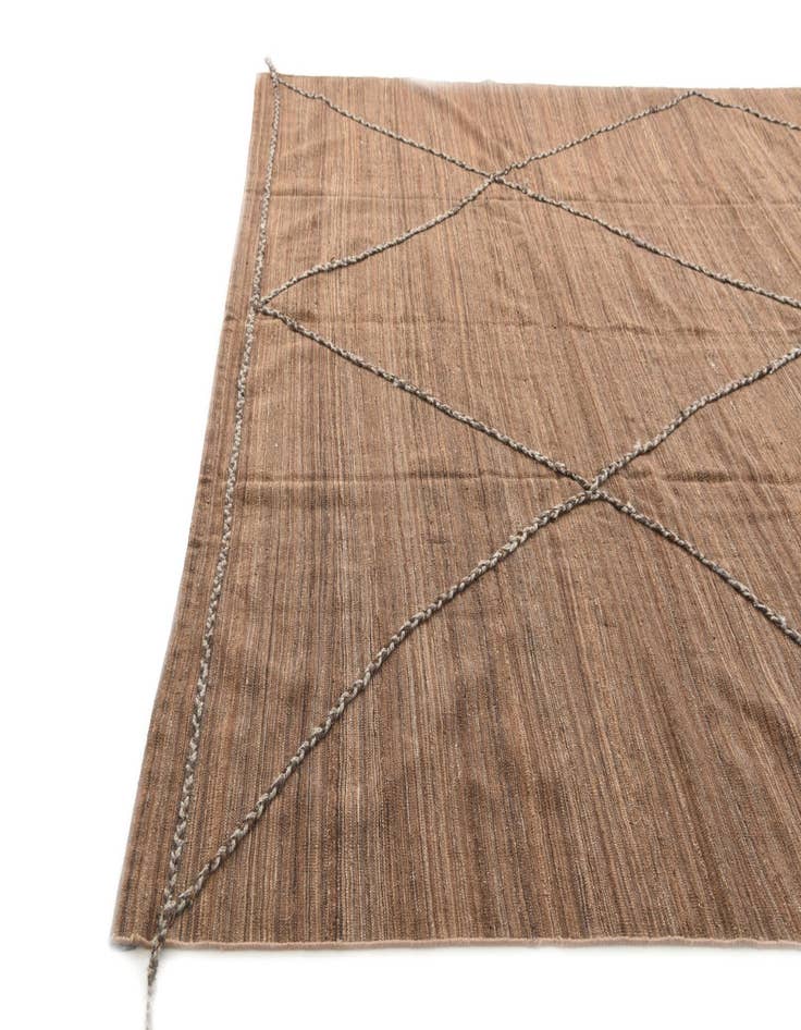 Detail image of 9' 5 x 13' 1  Hand Woven Kilim Modern Wool Rug