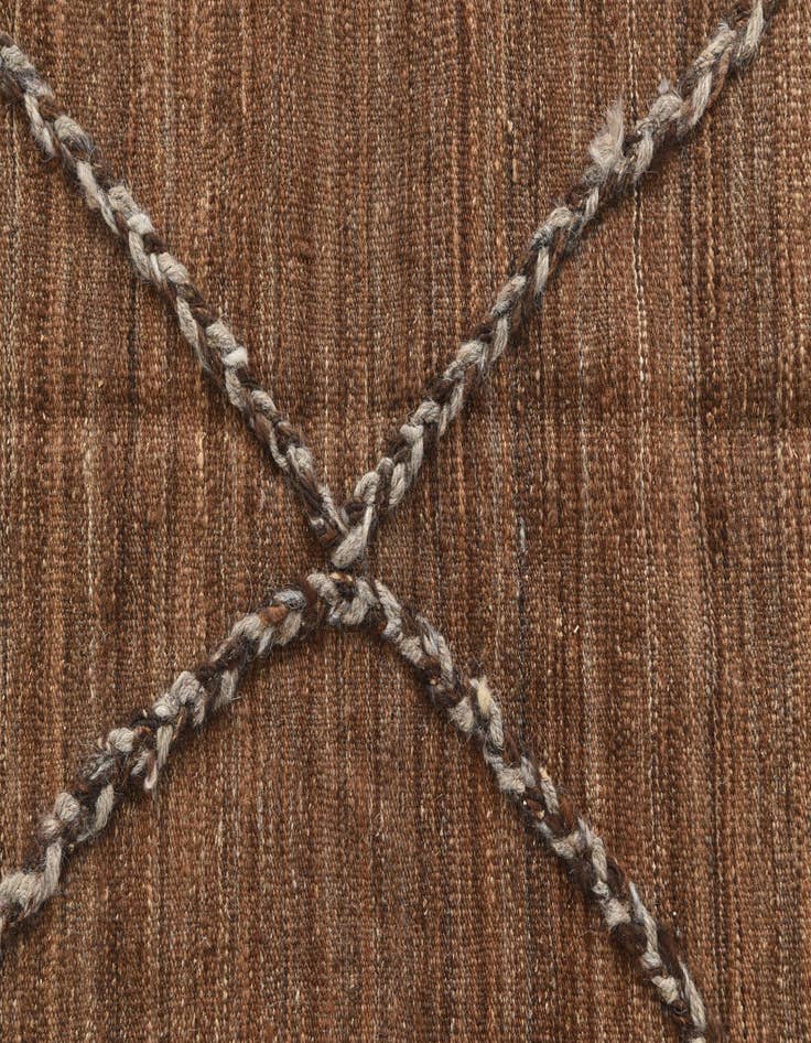 Detail image of 9' 5 x 13' 1  Hand Woven Kilim Modern Wool Rug
