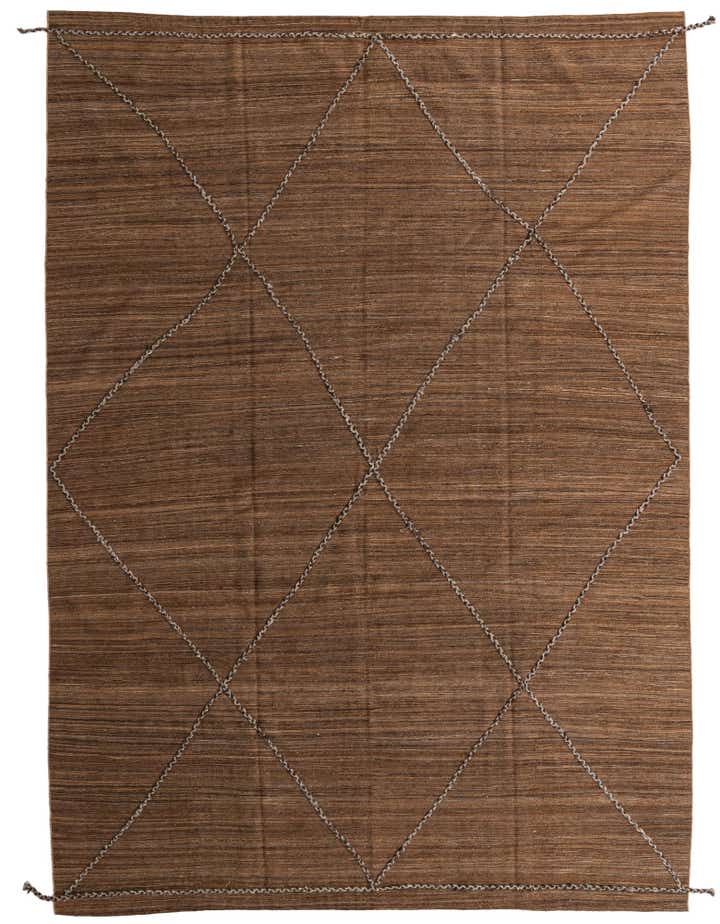 9' 5 x 13' 1 Hand Woven Kilim Modern Wool Rug