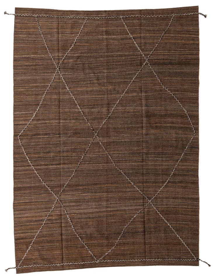Detail image of 8' 3 x 11' Hand Woven Kilim Modern Wool Rug