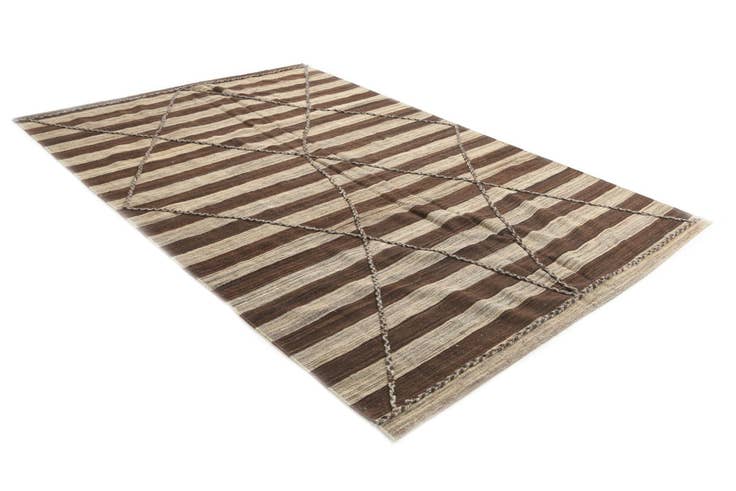 Detail image of 200cm x 295cm Hand Woven Kilim Modern Wool Rug