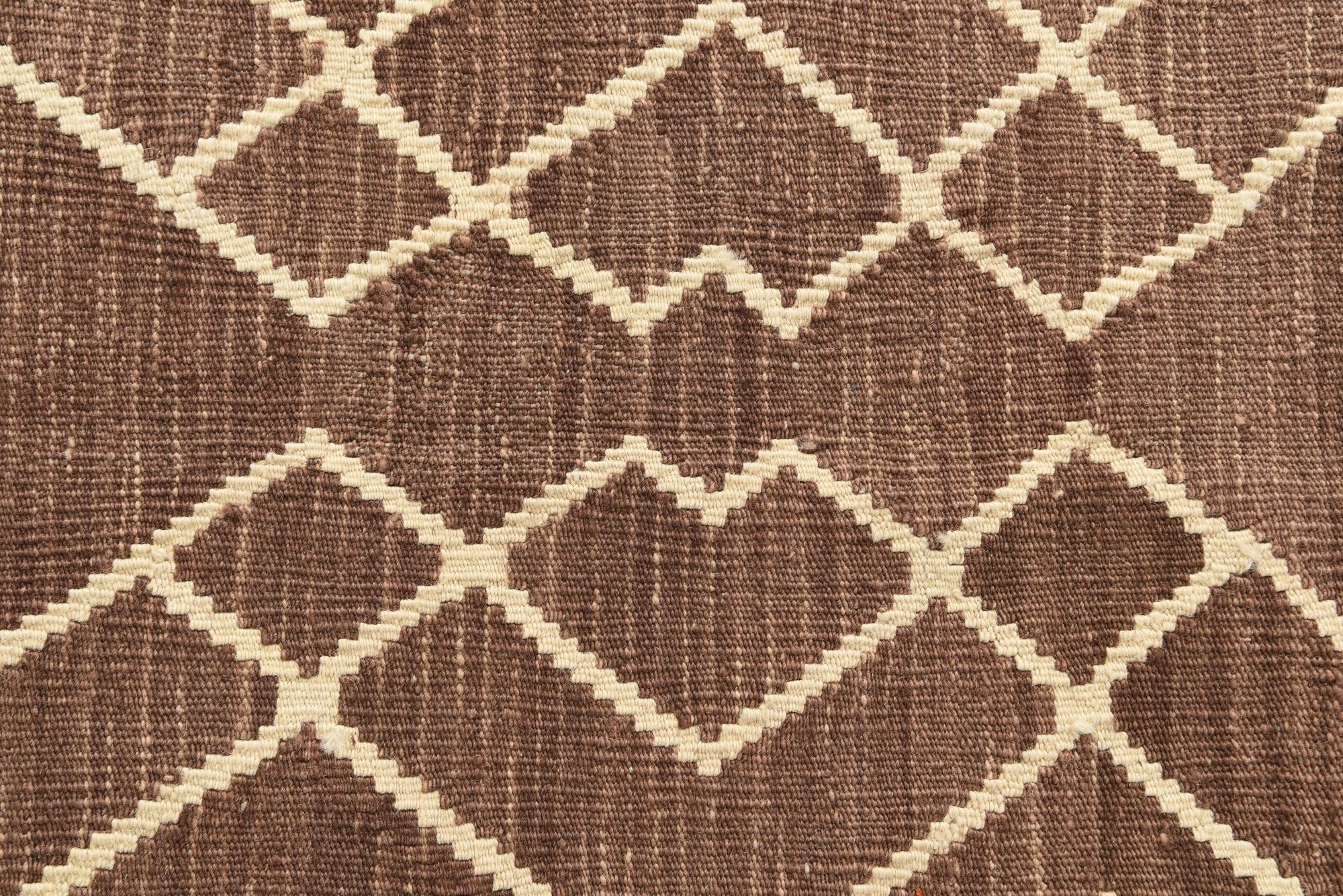 4' 4 x 6' Hand Woven Kilim Modern Wool Rug