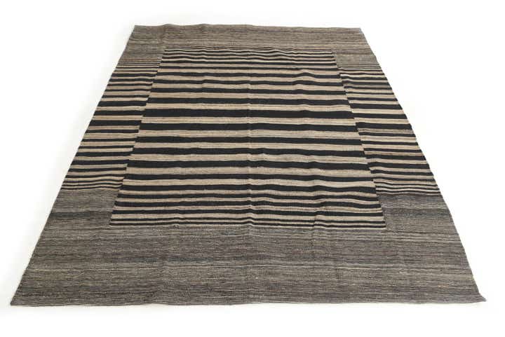 6' x 7' 7 Hand Woven Kilim Modern Wool Rug