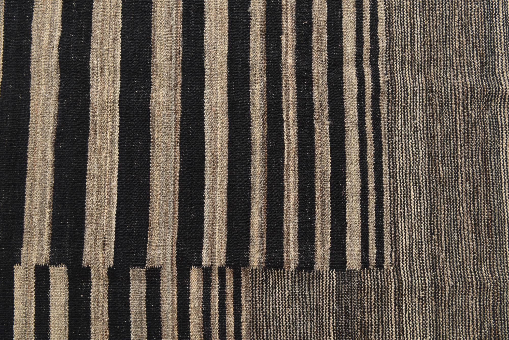 6' x 7' 7 Hand Woven Kilim Modern Wool Rug