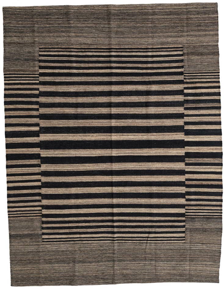 Detail image of 6' x 7' 7 Hand Woven Kilim Modern Wool Rug