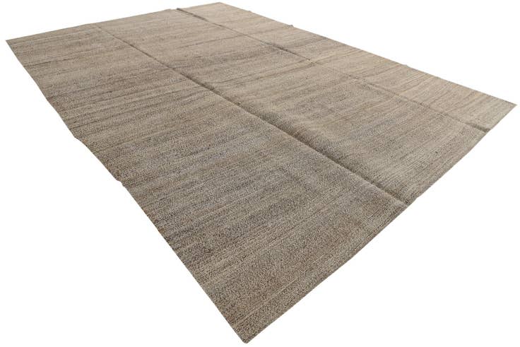 Detail image of 9' 7 x 13' 4 Hand Woven Kilim Modern Wool Rug