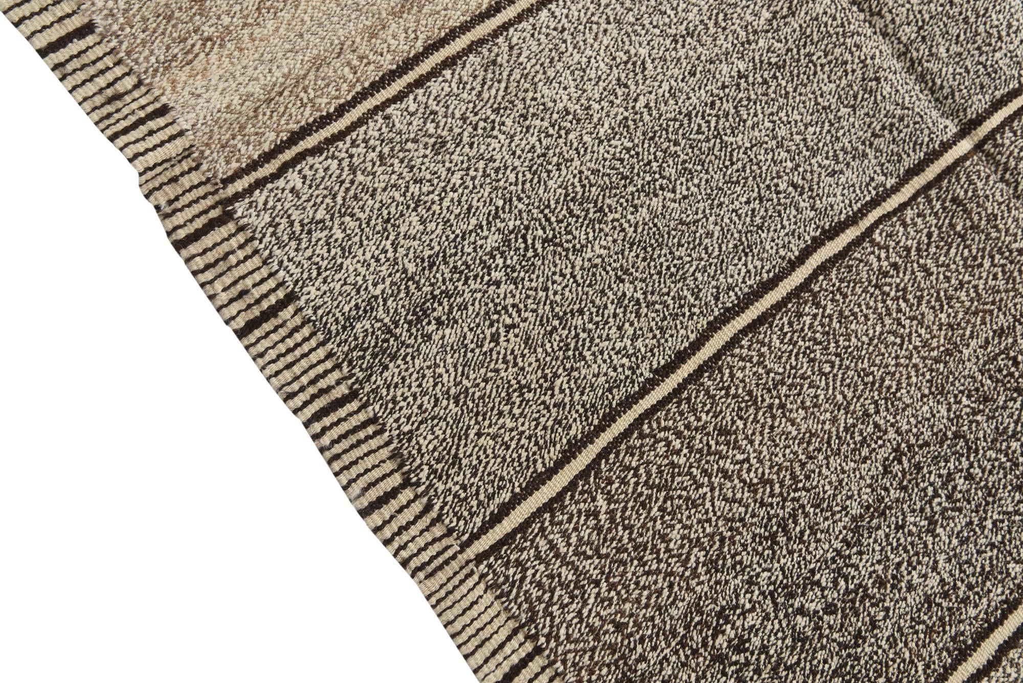 8' 9 x 9' 7 Hand Woven Kilim Modern Wool Rug