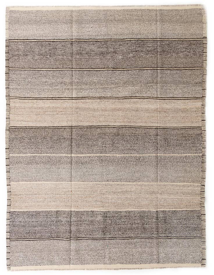 Detail image of 8' 9 x 9' 7 Hand Woven Kilim Modern Wool Rug