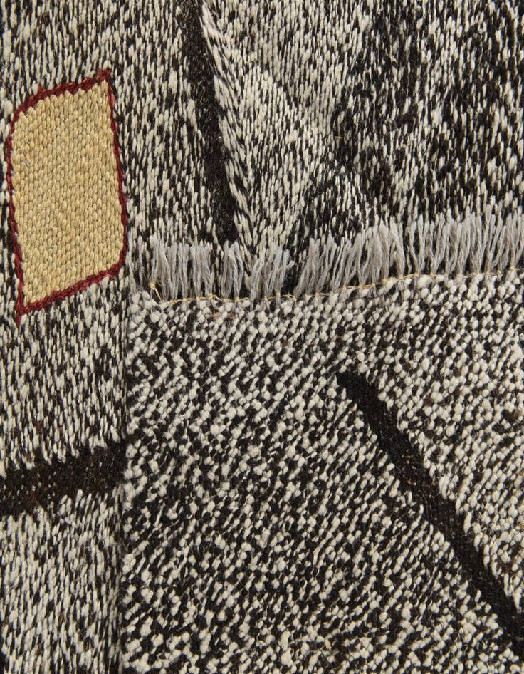 Detail image of 7' 4 x 9' 7  Hand Woven Kilim Modern Wool Rug