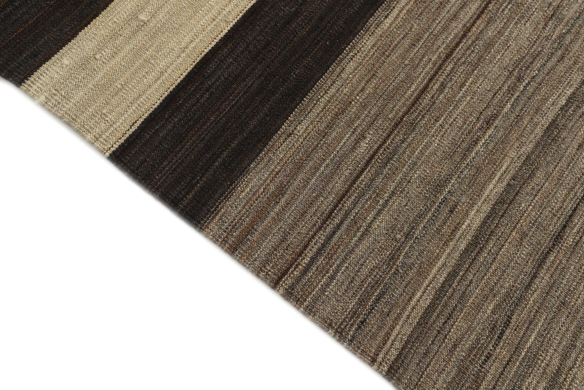 6' 9 x 9' 8 Hand Woven Kilim Modern Wool Rug
