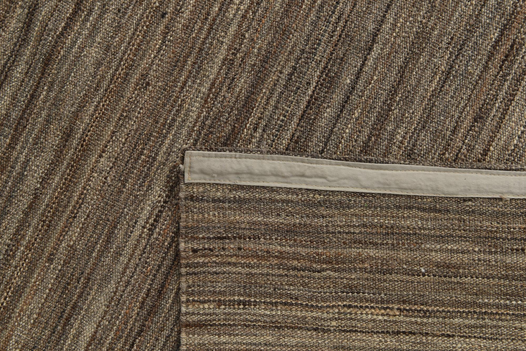 6' 9 x 9' 8 Hand Woven Kilim Modern Wool Rug