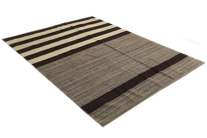 5' 9 x 7' 9 Hand Woven Kilim Modern Wool Rug