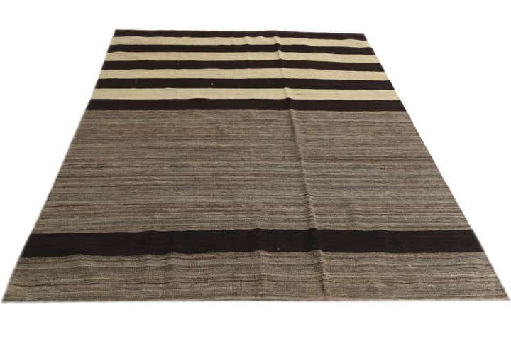 5' 9 x 7' 9 Hand Woven Kilim Modern Wool Rug