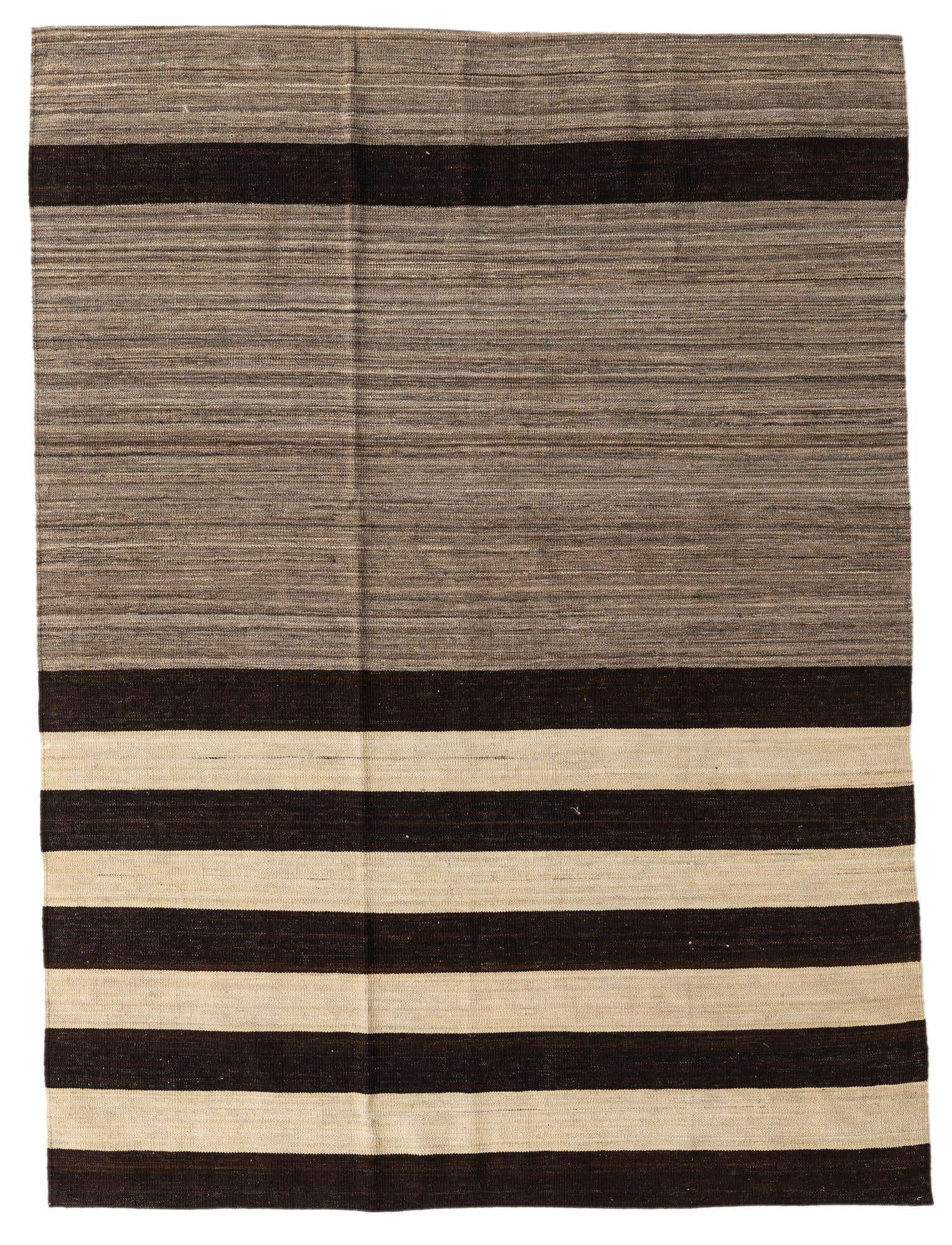 5' 9 x 7' 9 Hand Woven Kilim Modern Wool Rug