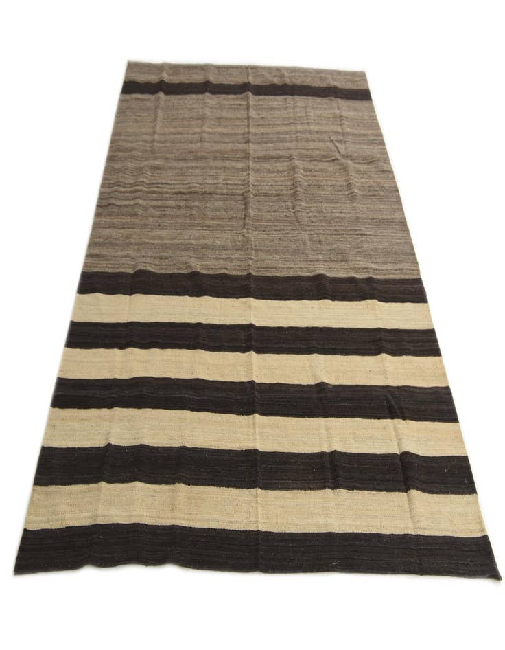 Detail image of 5' 8 x 8'  Hand Woven Kilim Modern Wool Rug