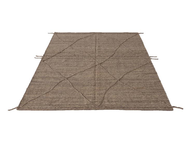 Detail image of 6' 4 x 8' 3 Hand Woven Kilim Modern Wool Rug