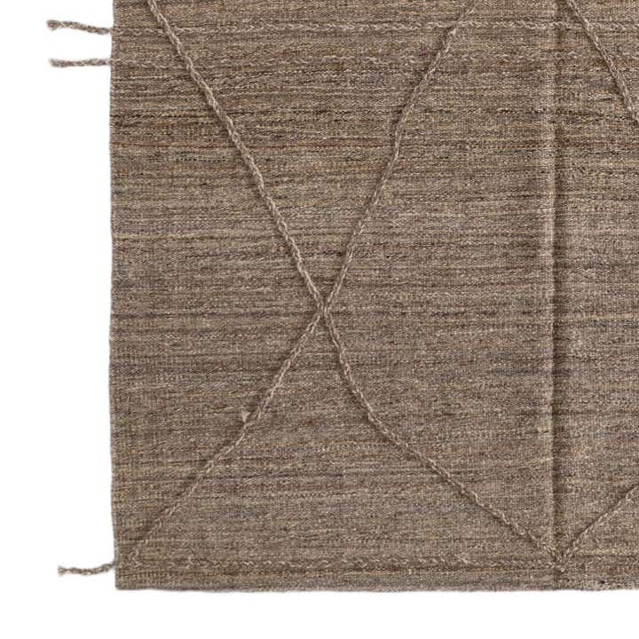 6' 4 x 8' 3 Hand Woven Kilim Modern Wool Rug