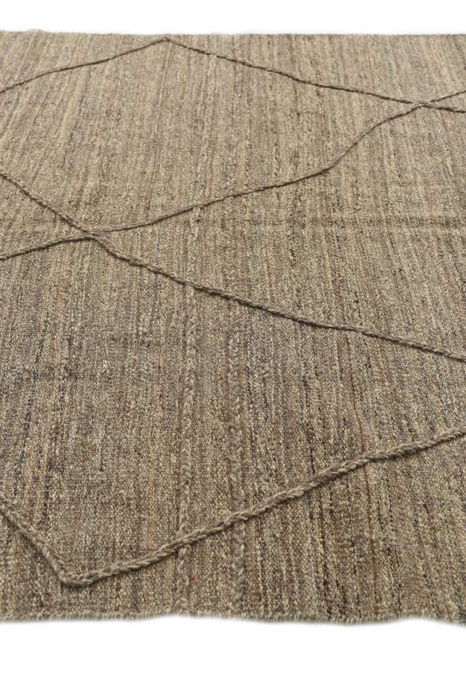 6' 4 x 8' 3 Hand Woven Kilim Modern Wool Rug