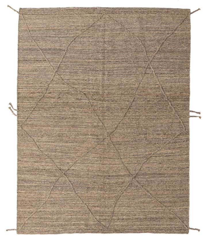 6' 4 x 8' 3 Hand Woven Kilim Modern Wool Rug