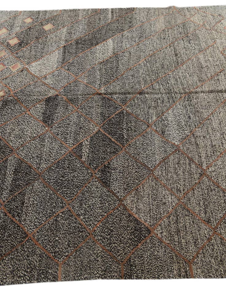 Detail image of 7' 3 x 9' 1  Hand Woven Kilim Modern Wool Rug