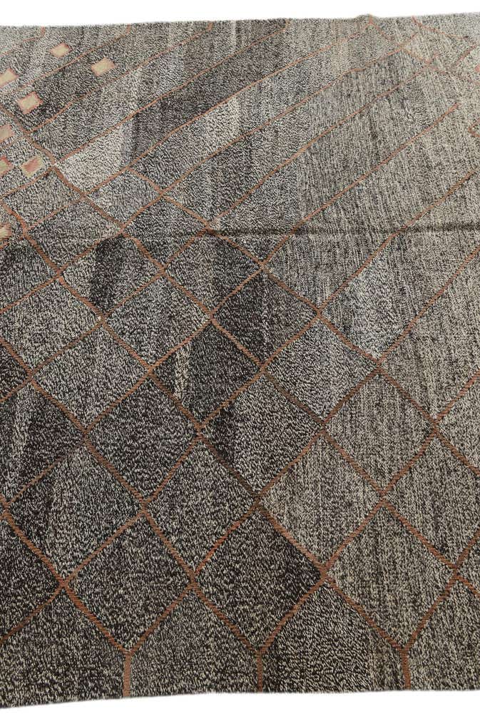 7' 3 x 9' 1 Hand Woven Kilim Modern Wool Rug