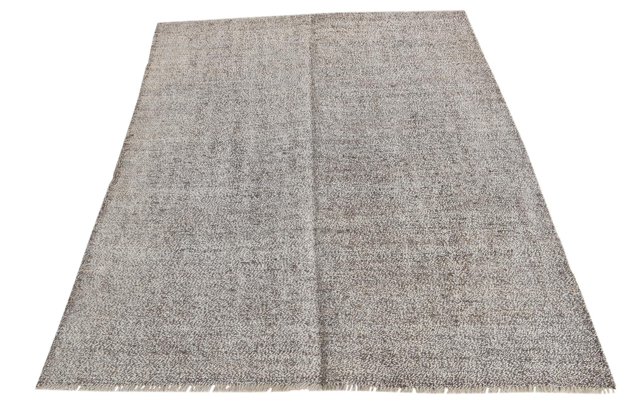 5' x 6' Hand Woven Kilim Modern Wool Rug