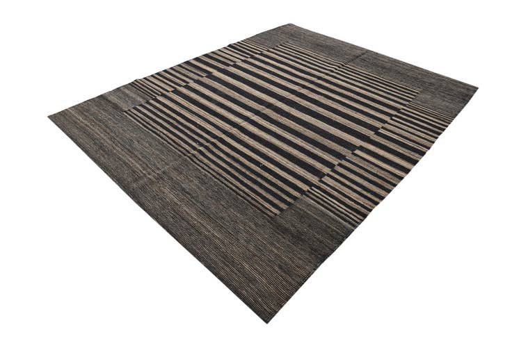 Detail image of 6' x 7' 7 Hand Woven Kilim Modern Wool Rug