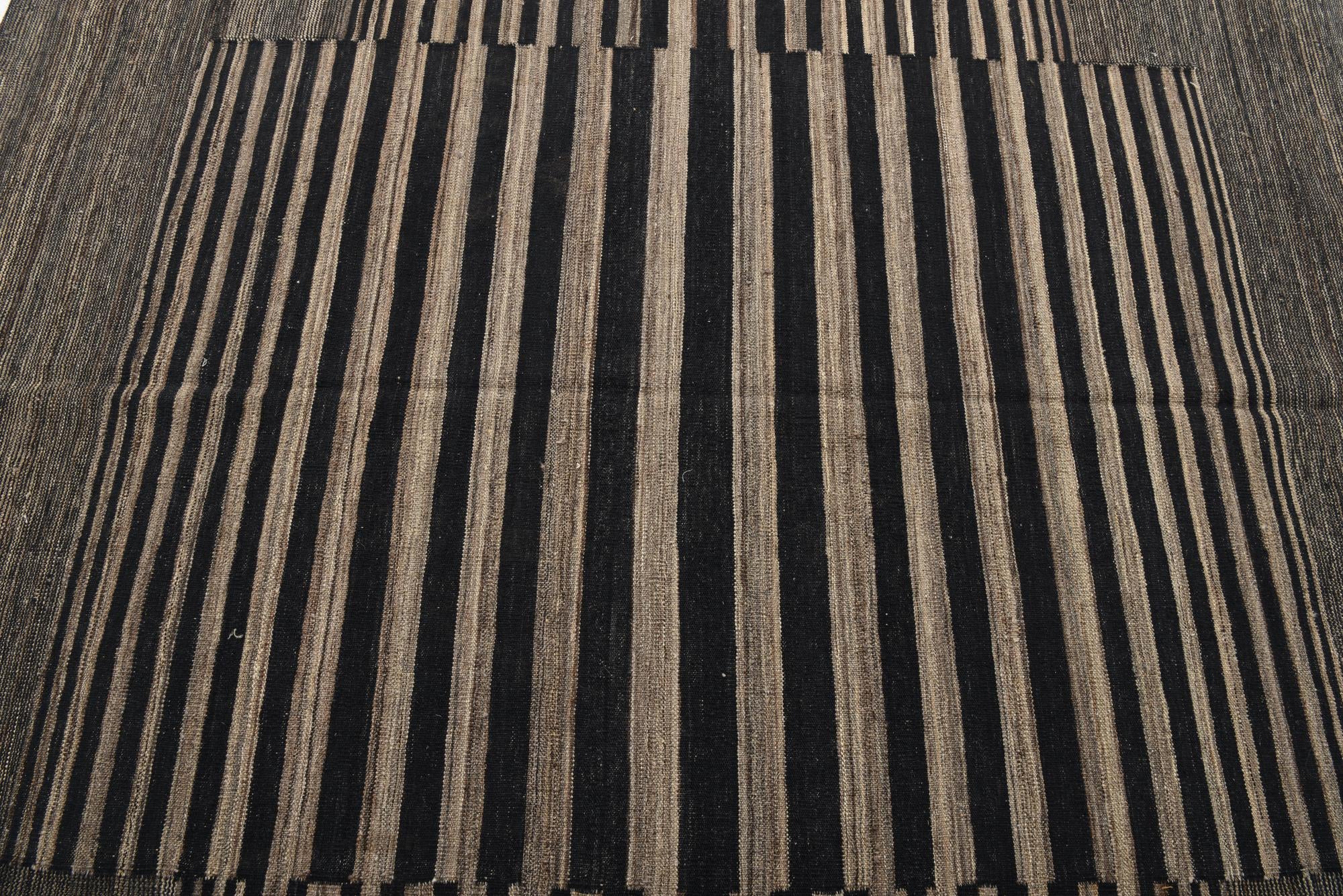 6' x 7' 7 Hand Woven Kilim Modern Wool Rug