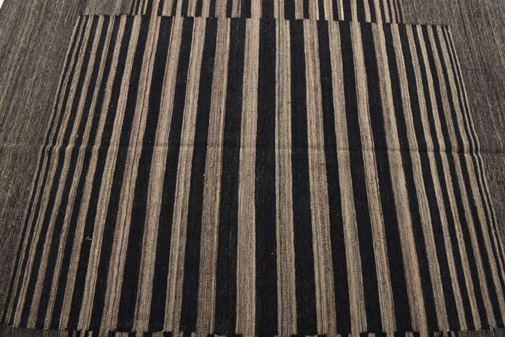 6' x 7' 7 Hand Woven Kilim Modern Wool Rug