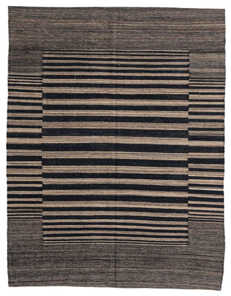 Detail image of 6' x 7' 7 Hand Woven Kilim Modern Wool Rug