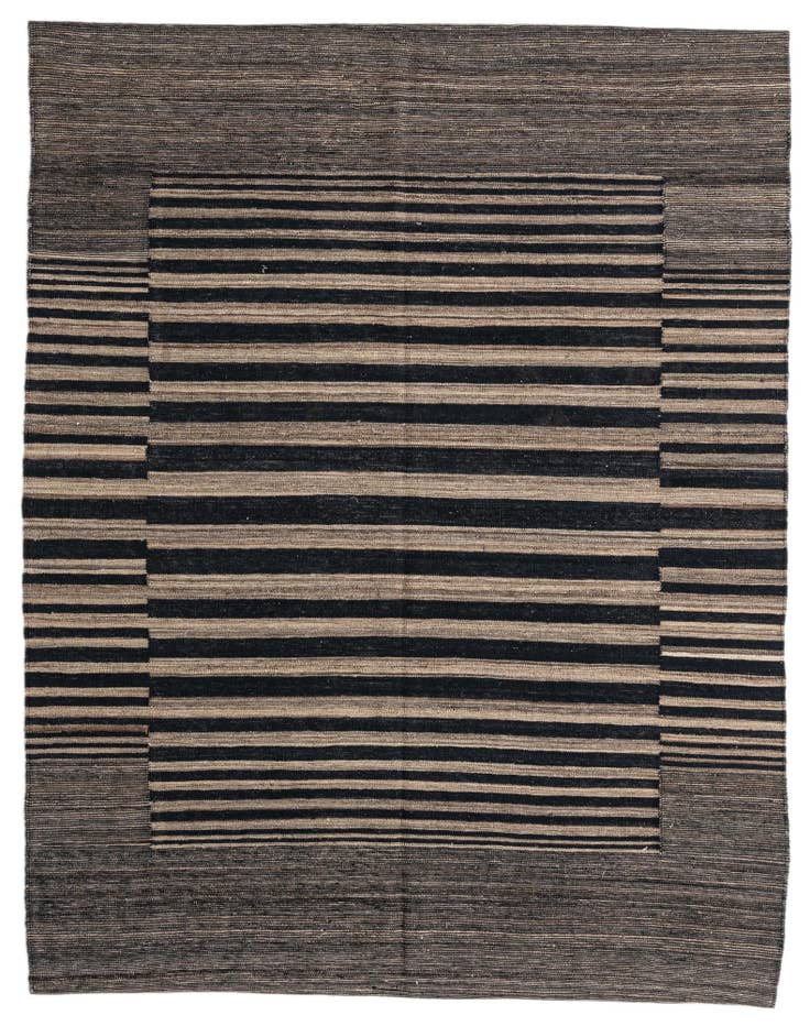 Detail image of 6' x 7' 7 Hand Woven Kilim Modern Wool Rug