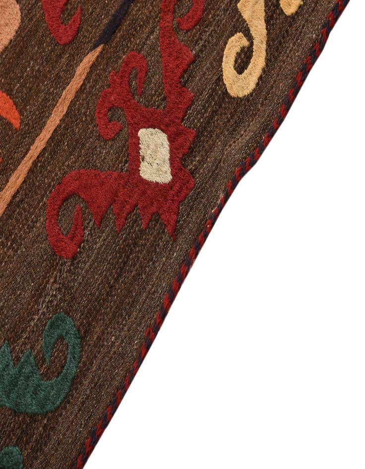 Detail image of 4' 7 x 6' 5  Hand Woven Kilim Modern Wool Rug