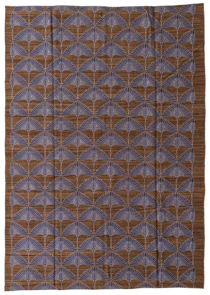 7' 2 x 10' 3 Hand Woven Kilim Modern Wool Rug
