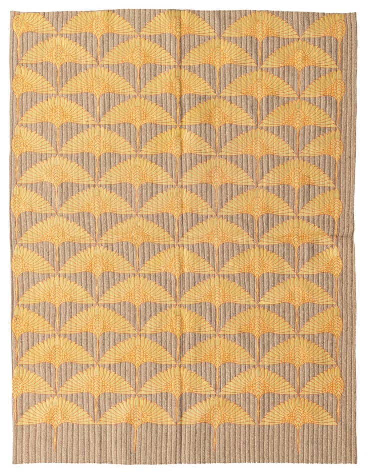 Detail image of 5' 4 x 8' Hand Woven Kilim Modern Wool Rug