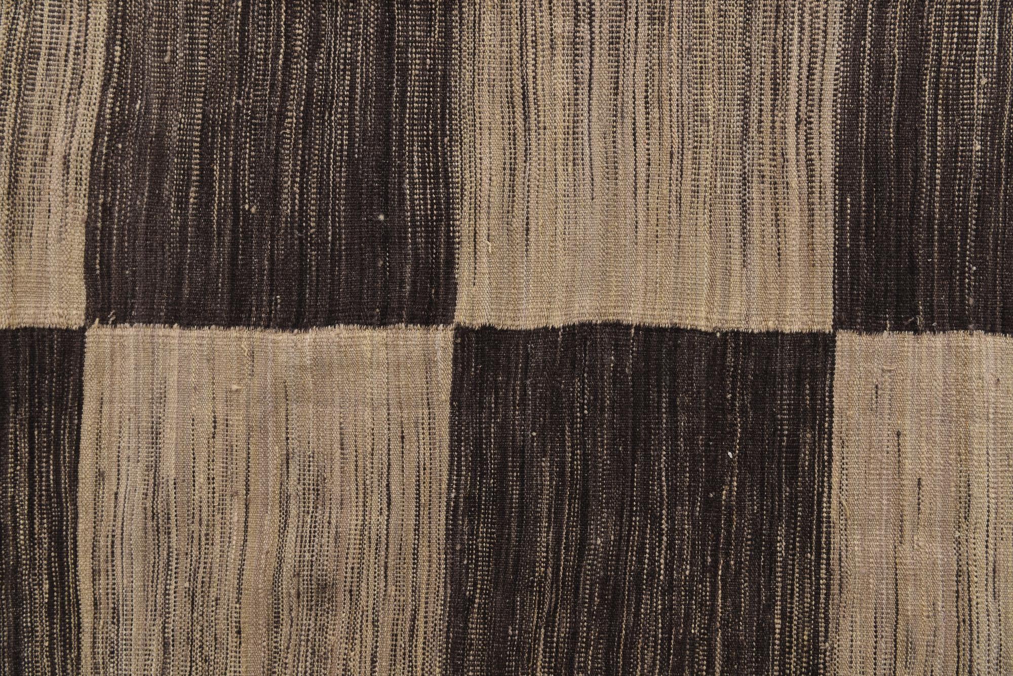 8' x 9' 7 Hand Woven Kilim Modern Wool Rug