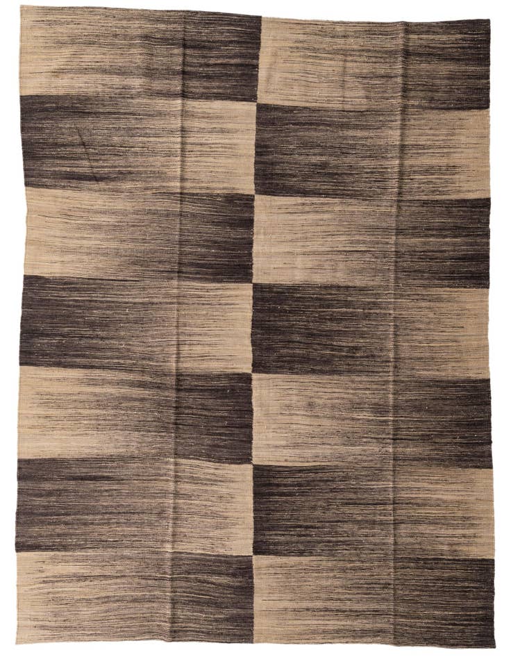 Detail image of 8' x 9' 7 Hand Woven Kilim Modern Wool Rug