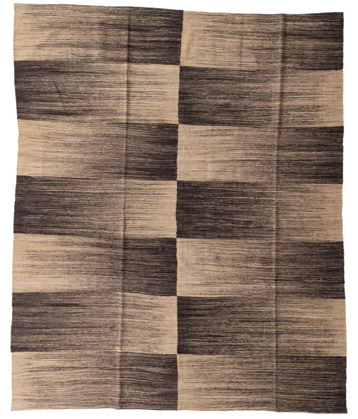 8' x 9' 7 Hand Woven Kilim Modern Wool Rug