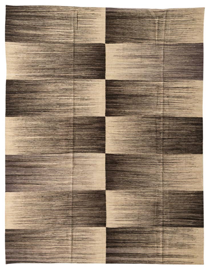 Detail image of 8' 2 x 9' 7 Hand Woven Kilim Modern Wool Rug