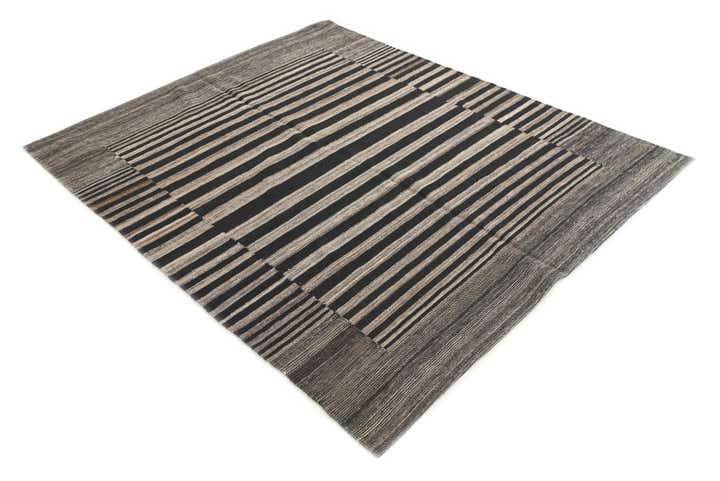 5' 3 x 6' 5 Hand Woven Kilim Modern Wool Rug