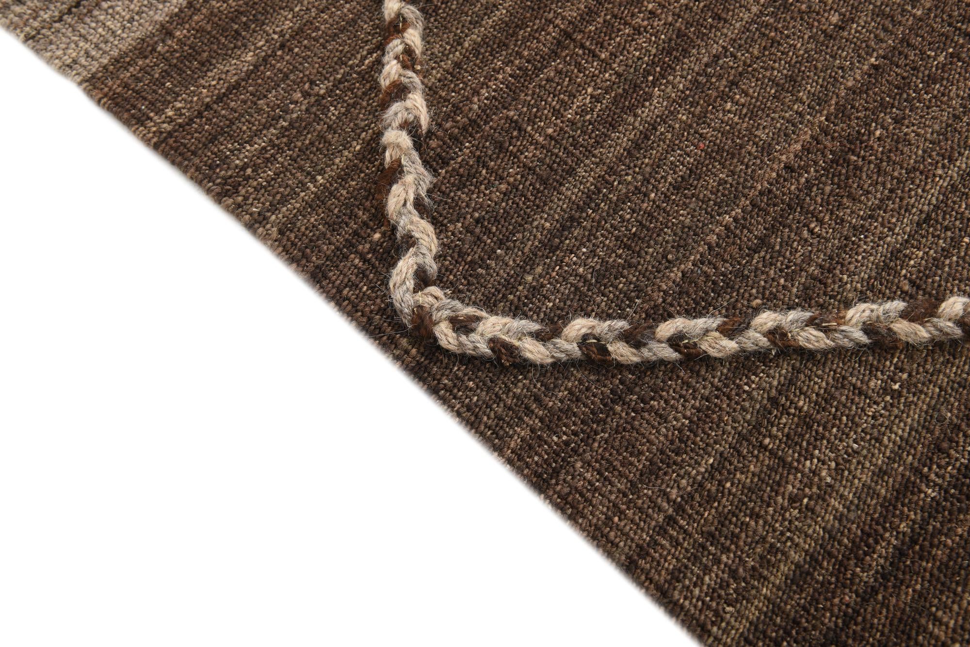 4' 2 x 6' Hand Woven Kilim Modern Wool Rug