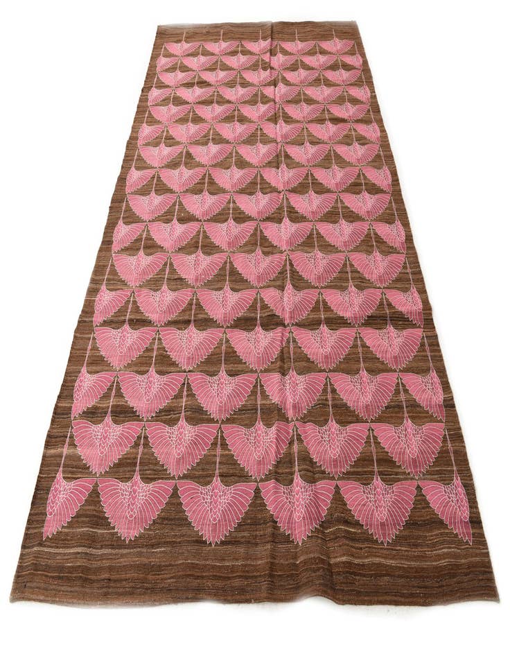 Detail image of 6' 5 x 9' 9  Hand Woven Kilim Modern Wool Rug