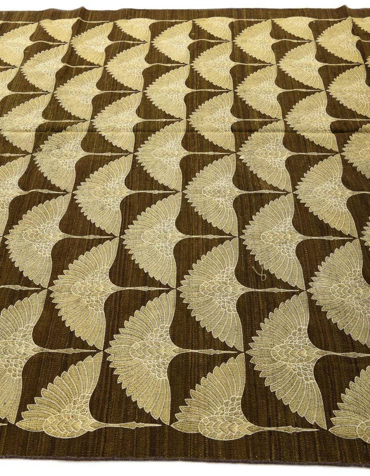 Detail image of 6' 7 x 8' 6  Hand Woven Kilim Modern Wool Rug