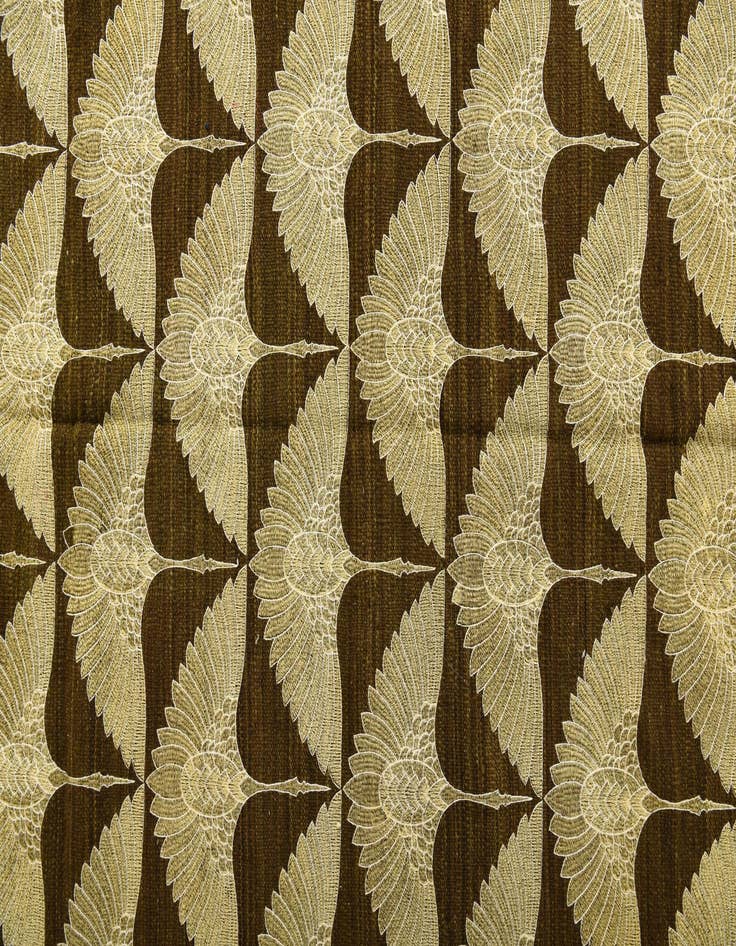 Detail image of 6' 7 x 8' 6  Hand Woven Kilim Modern Wool Rug