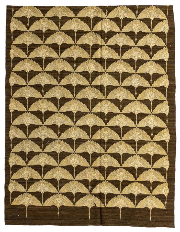 Detail image of 6' 7 x 8' 6 Hand Woven Kilim Modern Wool Rug
