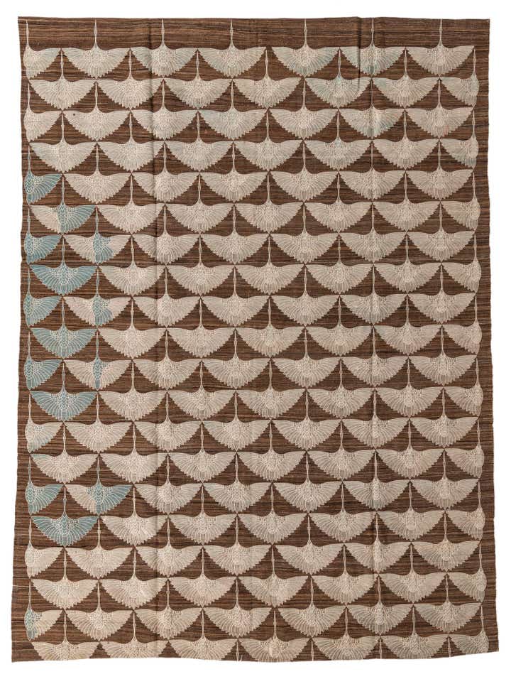 8' x 11' Hand Woven Kilim Modern Wool Rug