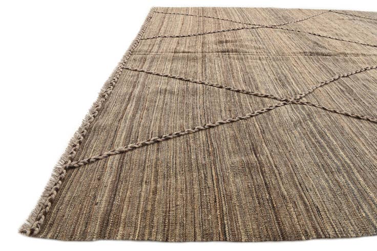 Detail image of 7' x 10' Hand Woven Kilim Modern Wool Rug